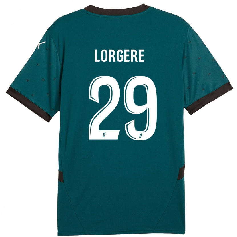 Danxen Mænd Charlotte Lorgeré #29 Mørkegrøn Udebane Spillertrøjer 2024/25 Trøje T-Shirt