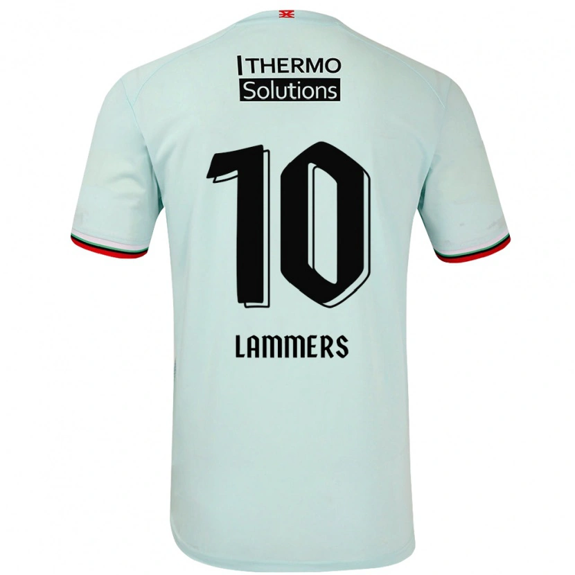 Danxen Mænd Sam Lammers #10 Lysegrøn Udebane Spillertrøjer 2024/25 Trøje T-Shirt