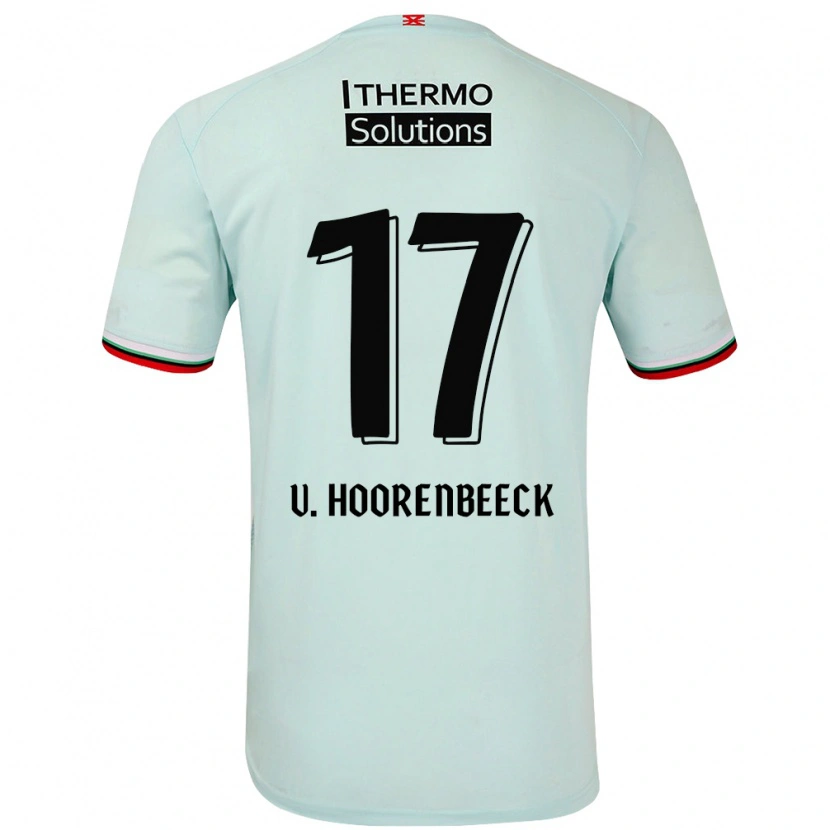Danxen Mænd Alec Van Hoorenbeeck #17 Lysegrøn Udebane Spillertrøjer 2024/25 Trøje T-Shirt
