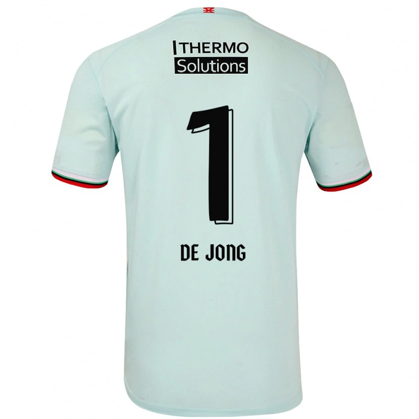 Danxen Mænd Daniëlle De Jong #1 Lysegrøn Udebane Spillertrøjer 2024/25 Trøje T-Shirt