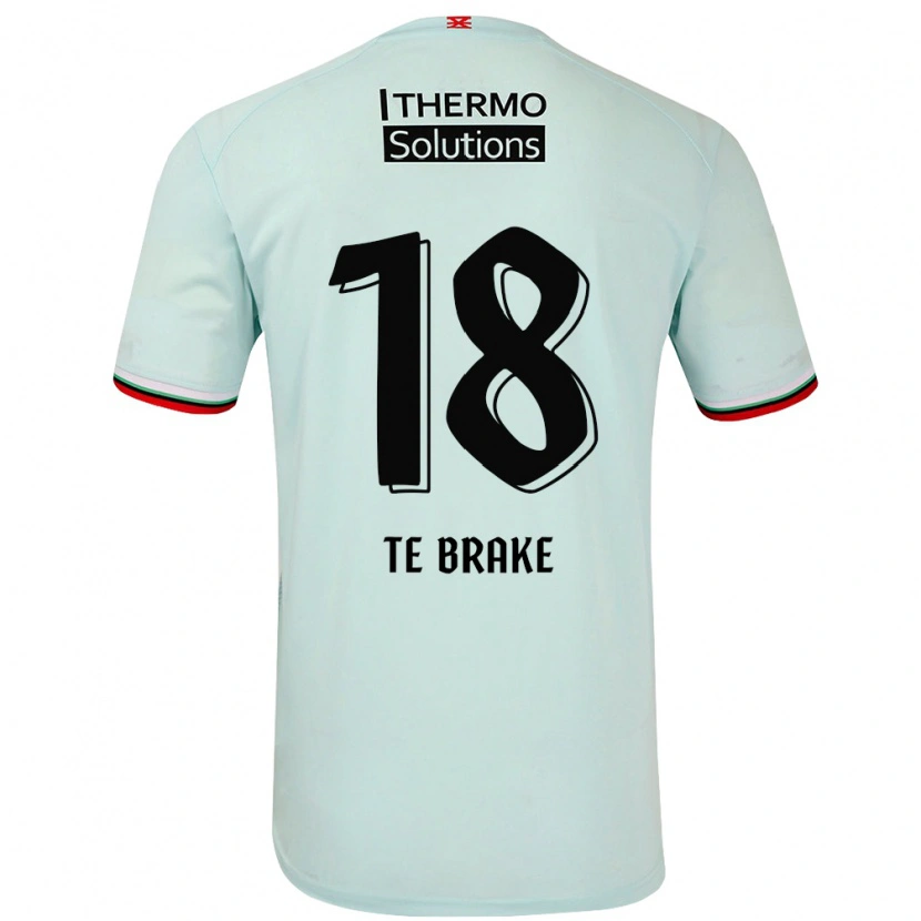 Danxen Mænd Sophie Te Brake #18 Lysegrøn Udebane Spillertrøjer 2024/25 Trøje T-Shirt