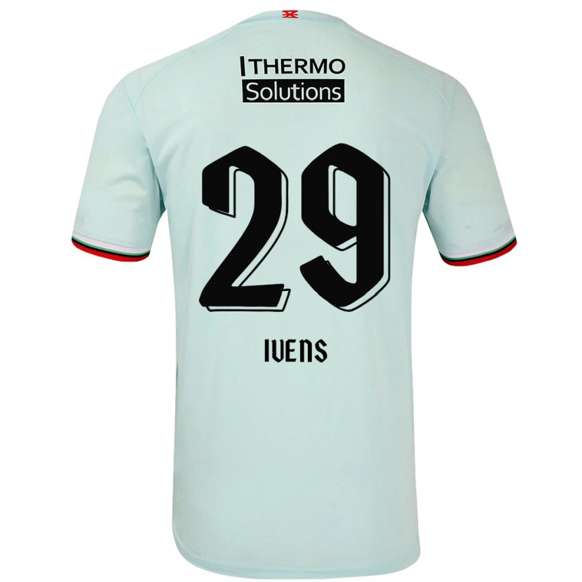 Danxen Mænd Rose Ivens #29 Lysegrøn Udebane Spillertrøjer 2024/25 Trøje T-Shirt