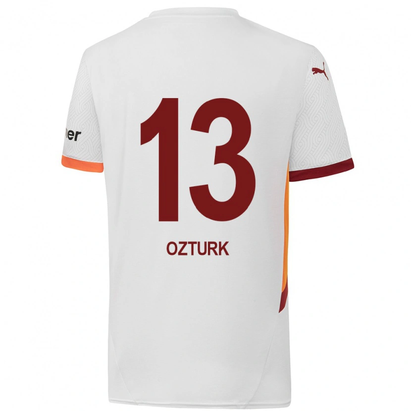 Danxen Mænd Fatma Sare Öztürk #13 Hvid Gul Rød Udebane Spillertrøjer 2024/25 Trøje T-Shirt