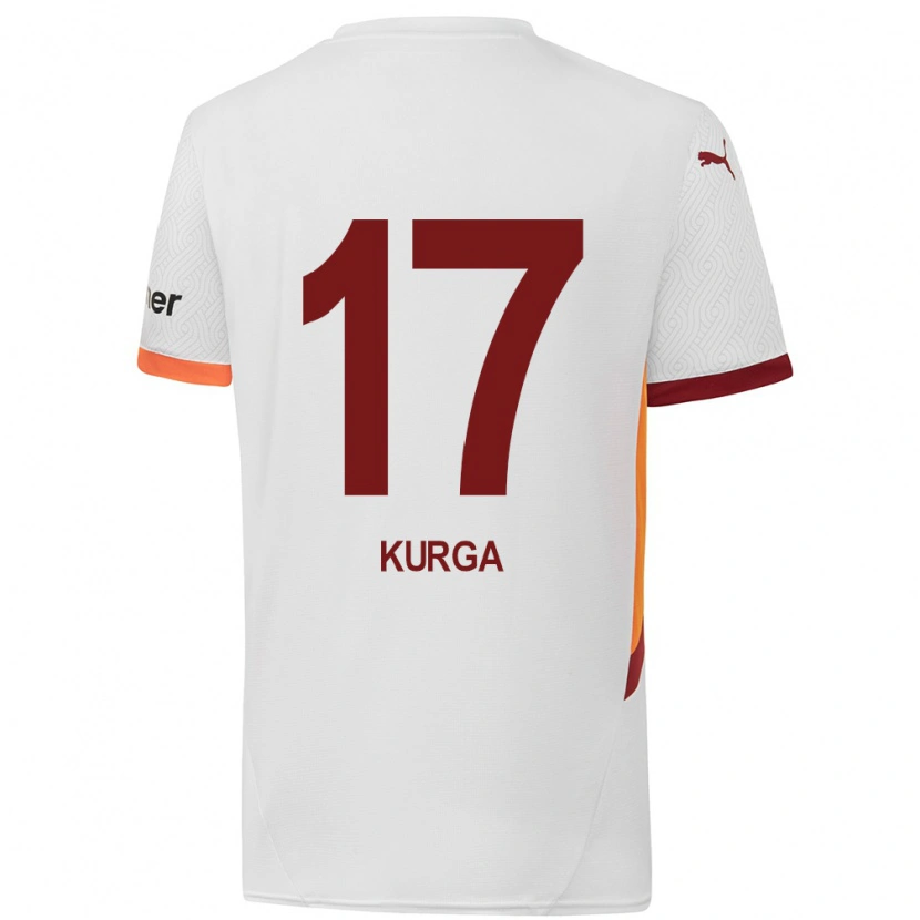Danxen Mænd Handan Kurğa #17 Hvid Gul Rød Udebane Spillertrøjer 2024/25 Trøje T-Shirt