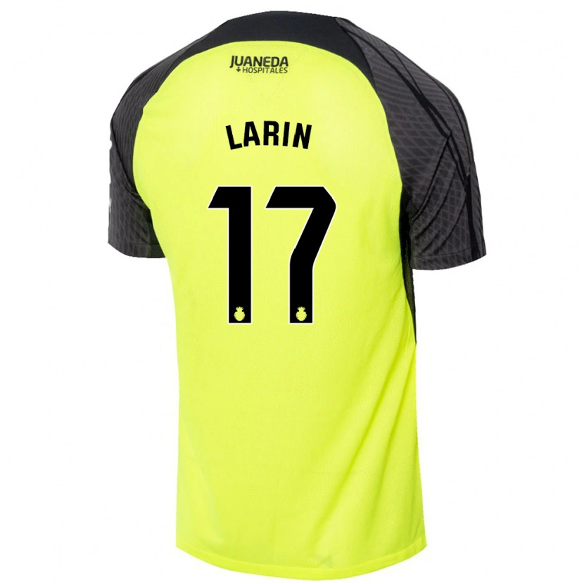 Danxen Mænd Cyle Larin #17 Fluorescerende Grøn Sort Udebane Spillertrøjer 2024/25 Trøje T-Shirt