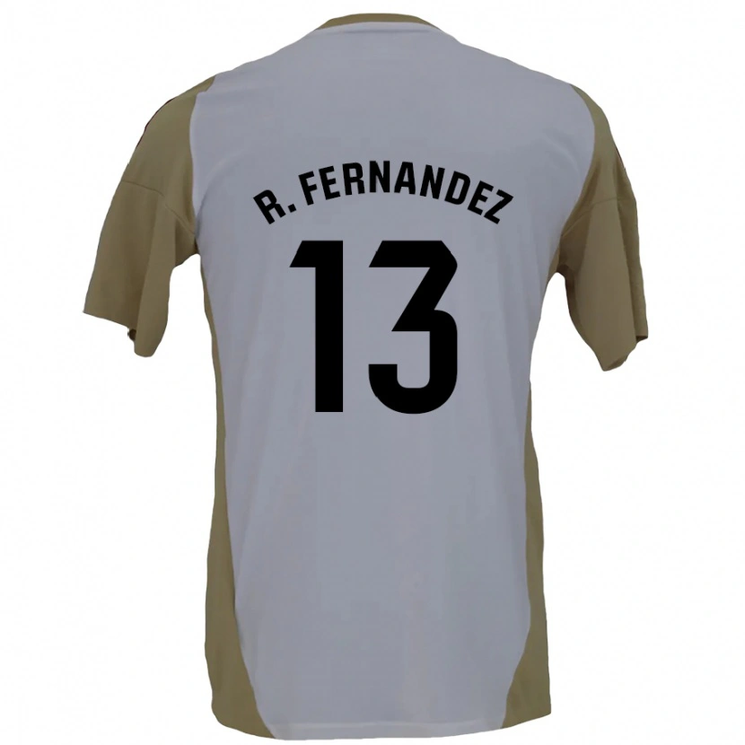 Danxen Mænd Raúl Fernández #13 Brun Hvid Udebane Spillertrøjer 2024/25 Trøje T-Shirt