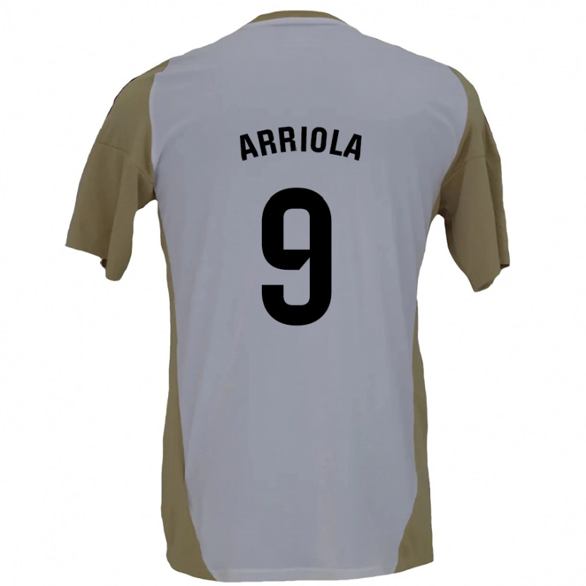 Danxen Mænd Marcos Arriola #9 Brun Hvid Udebane Spillertrøjer 2024/25 Trøje T-Shirt