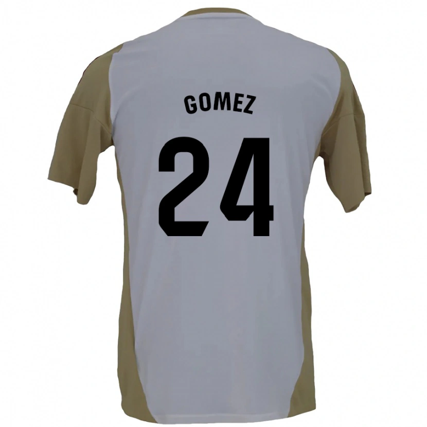 Danxen Mænd Jonathan Gómez #24 Brun Hvid Udebane Spillertrøjer 2024/25 Trøje T-Shirt