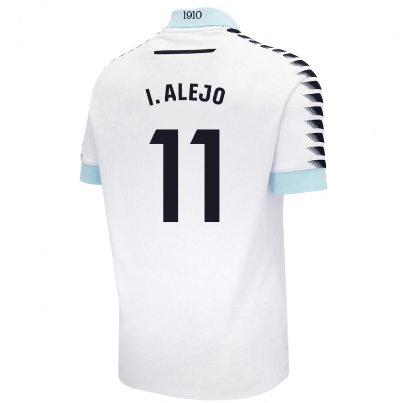 Danxen Mænd Iván Alejo #11 Hvid Blå Udebane Spillertrøjer 2024/25 Trøje T-Shirt