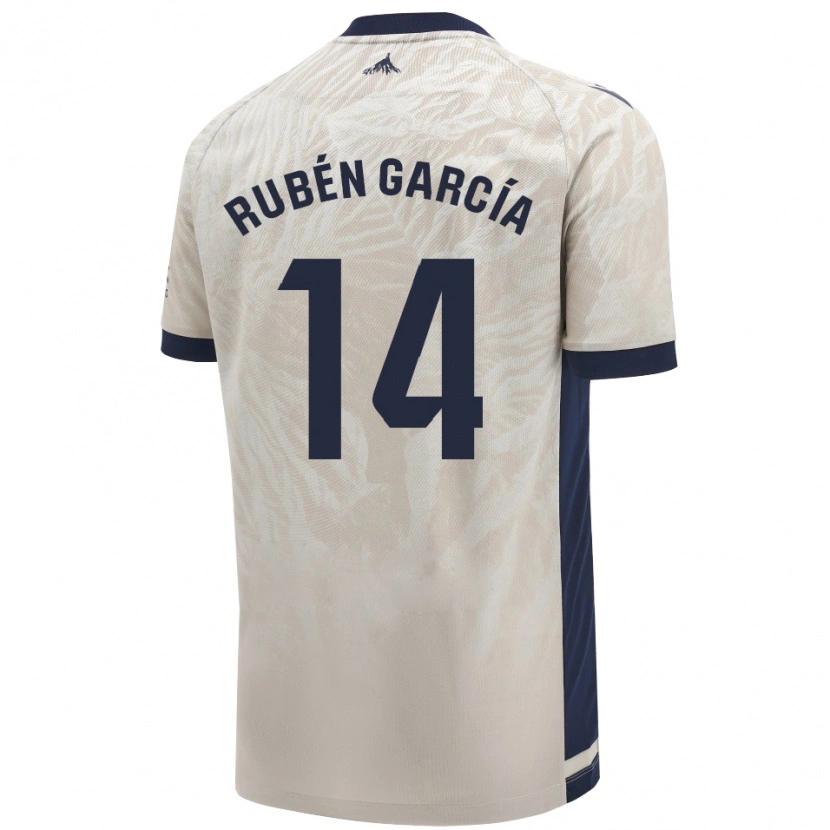 Danxen Mænd Rubén García #14 Lysegrå Udebane Spillertrøjer 2024/25 Trøje T-Shirt