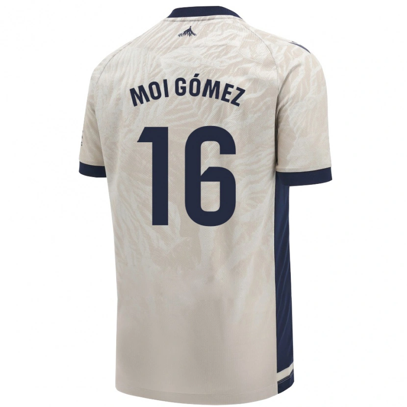 Danxen Mænd Moi Gómez #16 Lysegrå Udebane Spillertrøjer 2024/25 Trøje T-Shirt