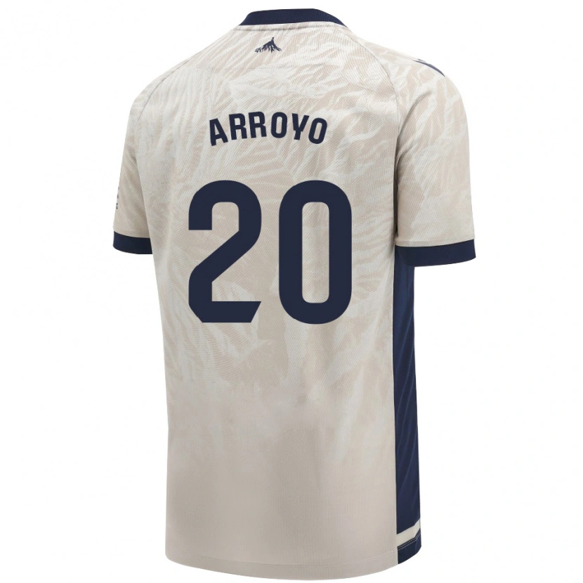 Danxen Mænd Roberto Arroyo #20 Lysegrå Udebane Spillertrøjer 2024/25 Trøje T-Shirt