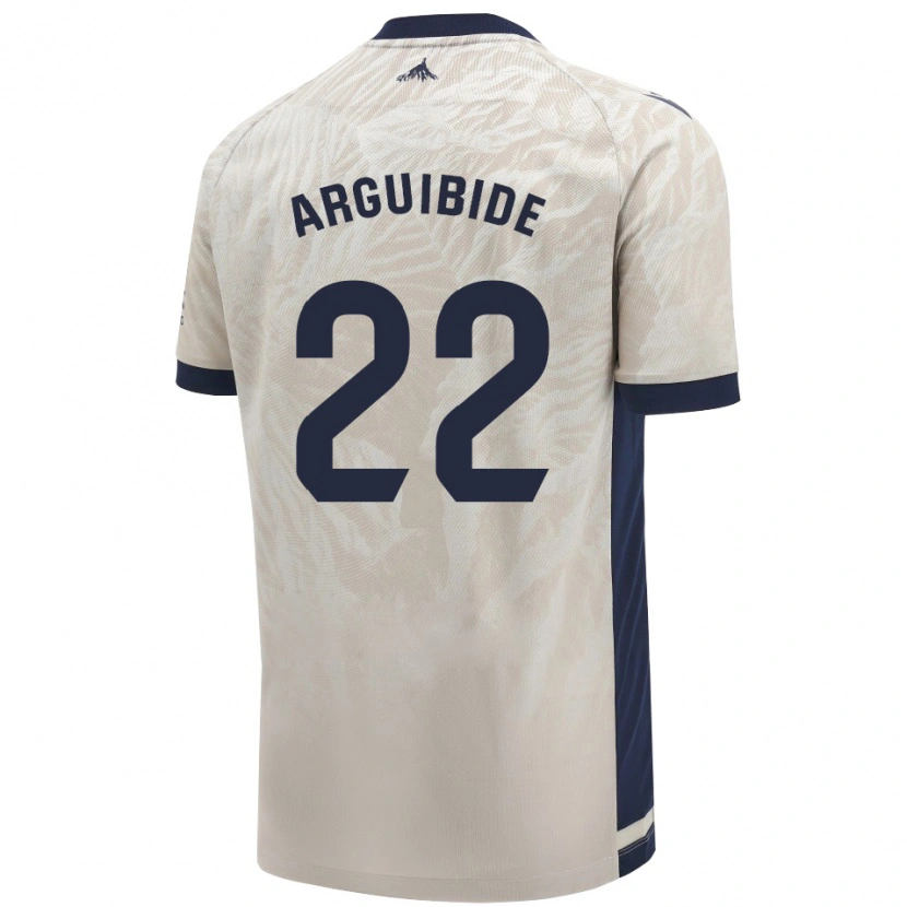 Danxen Mænd Iñigo Arguibide #22 Lysegrå Udebane Spillertrøjer 2024/25 Trøje T-Shirt