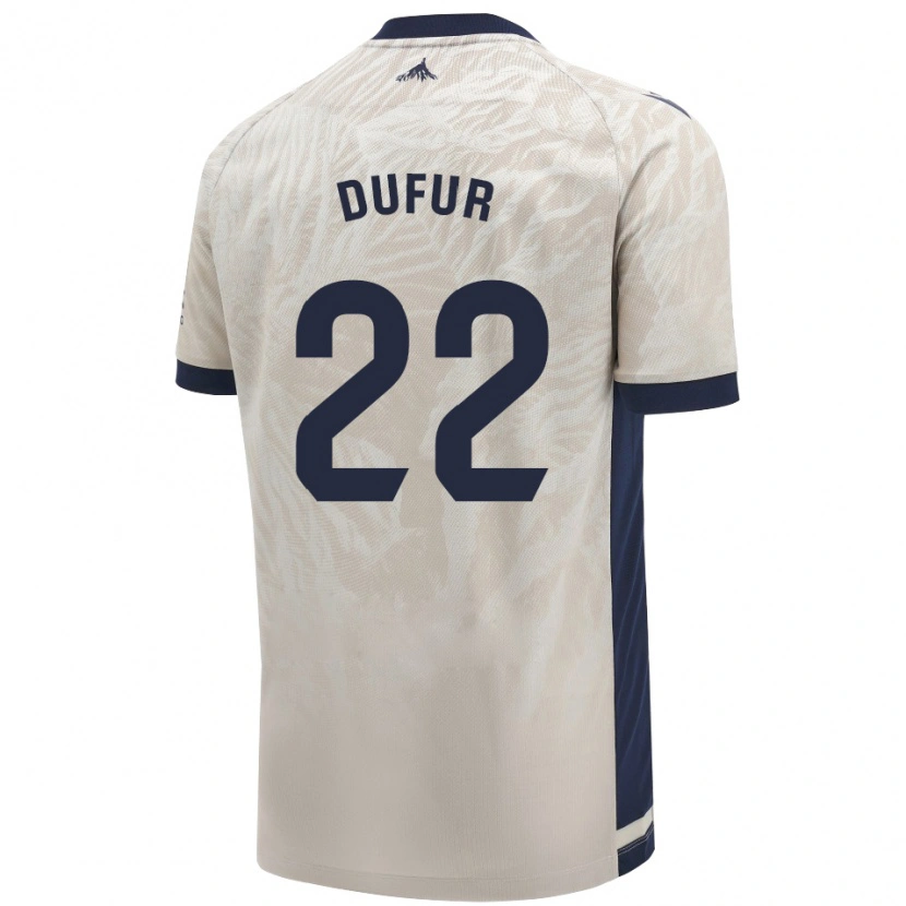 Danxen Mænd Ander Dufur #22 Lysegrå Udebane Spillertrøjer 2024/25 Trøje T-Shirt