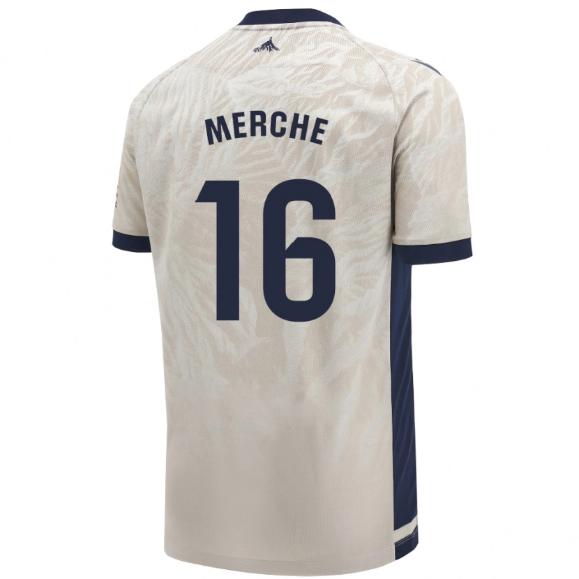 Danxen Mænd Merche Izal García #16 Lysegrå Udebane Spillertrøjer 2024/25 Trøje T-Shirt