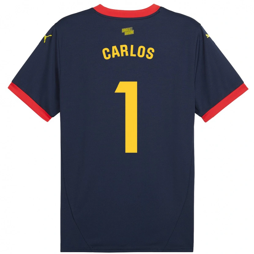 Danxen Mænd Juan Carlos #1 Marine Rød Udebane Spillertrøjer 2024/25 Trøje T-Shirt