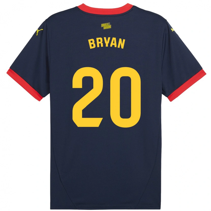 Danxen Mænd Bryan Gil #20 Marine Rød Udebane Spillertrøjer 2024/25 Trøje T-Shirt