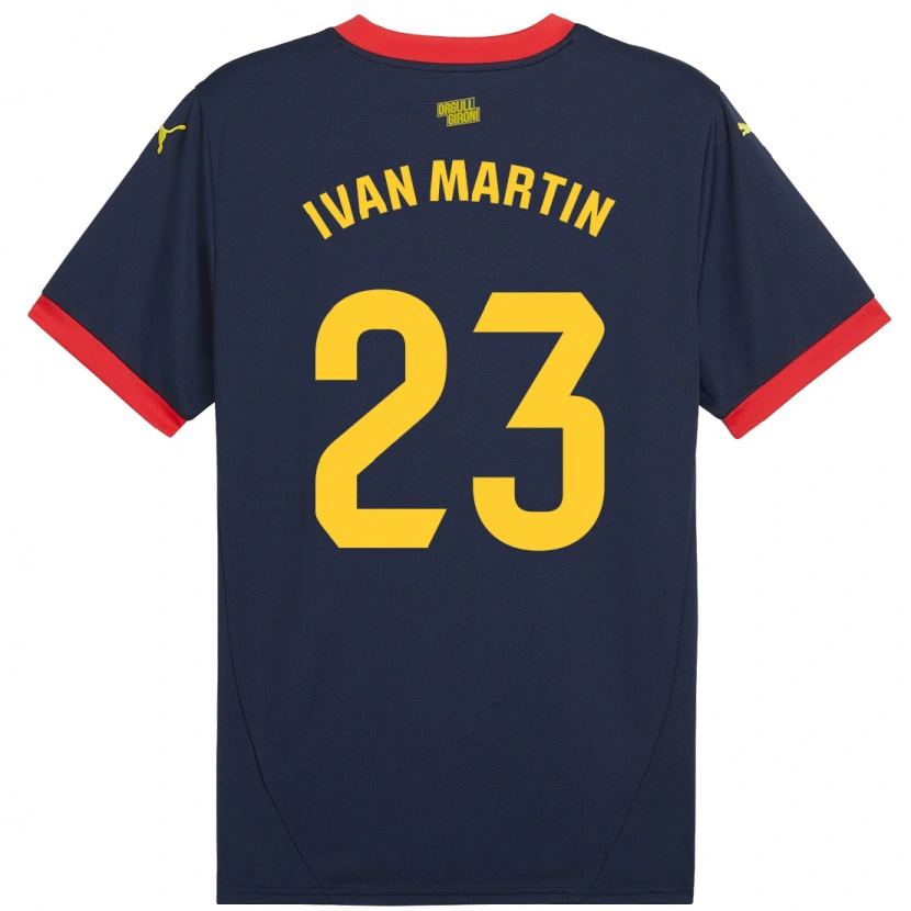 Danxen Mænd Iván Martín #23 Marine Rød Udebane Spillertrøjer 2024/25 Trøje T-Shirt