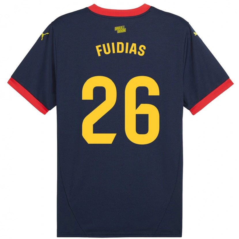 Danxen Mænd Toni Fuidias #26 Marine Rød Udebane Spillertrøjer 2024/25 Trøje T-Shirt