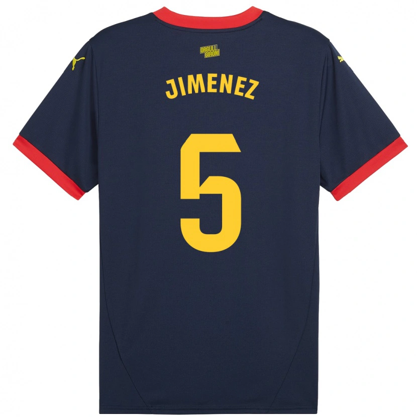 Danxen Mænd Ángela Jiménez #5 Marine Rød Udebane Spillertrøjer 2024/25 Trøje T-Shirt
