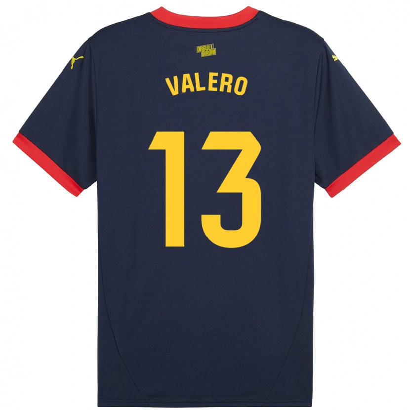 Danxen Mænd Eliana Valero #13 Marine Rød Udebane Spillertrøjer 2024/25 Trøje T-Shirt