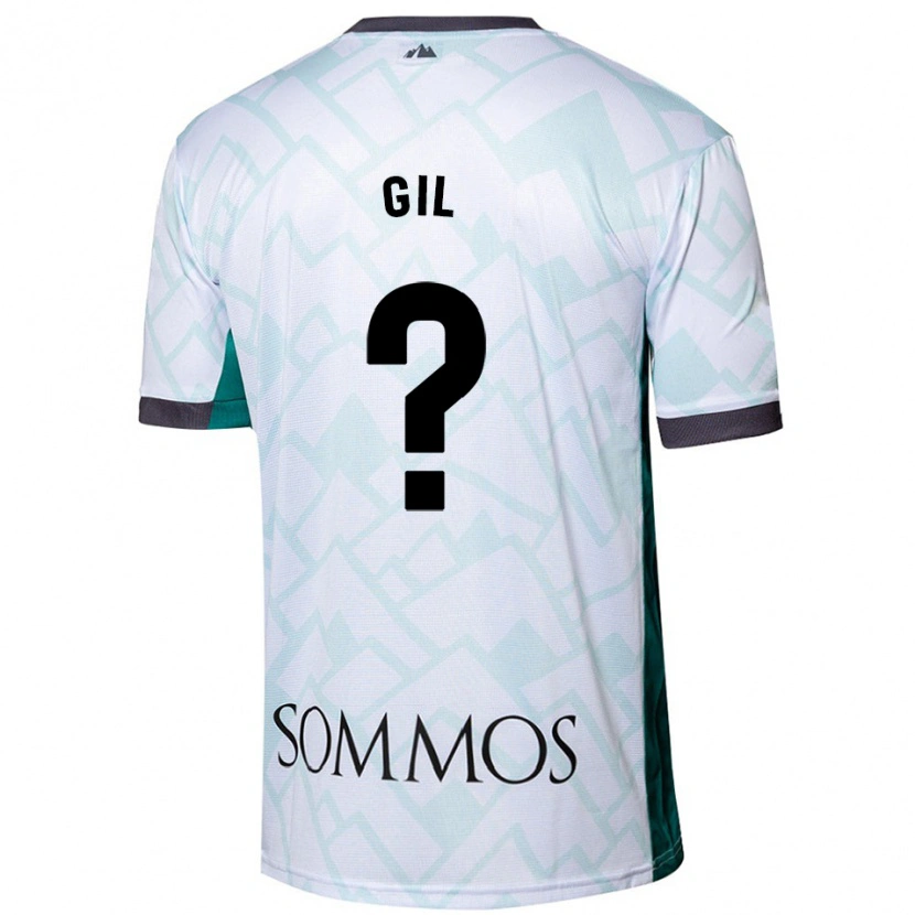 Danxen Mænd Iker Gil #0 Hvid Grøn Udebane Spillertrøjer 2024/25 Trøje T-Shirt