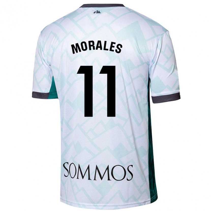 Danxen Mænd Carolina Morales #11 Hvid Grøn Udebane Spillertrøjer 2024/25 Trøje T-Shirt