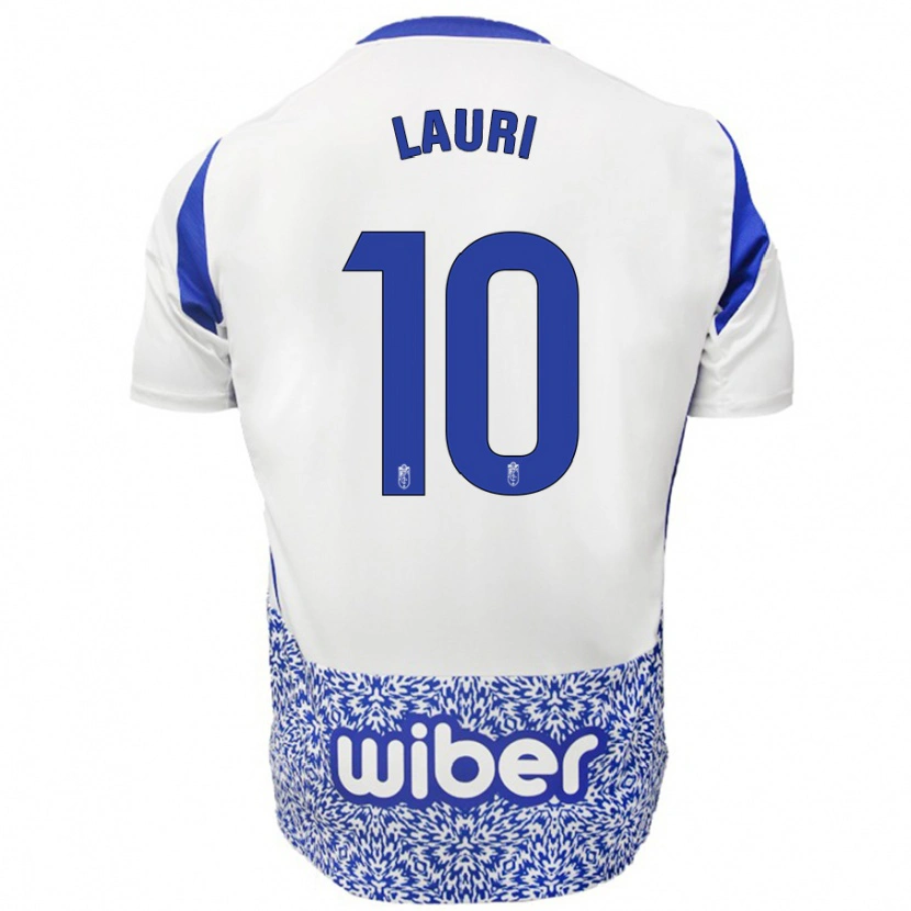 Danxen Mænd Lauri #10 Hvid Blå Udebane Spillertrøjer 2024/25 Trøje T-Shirt