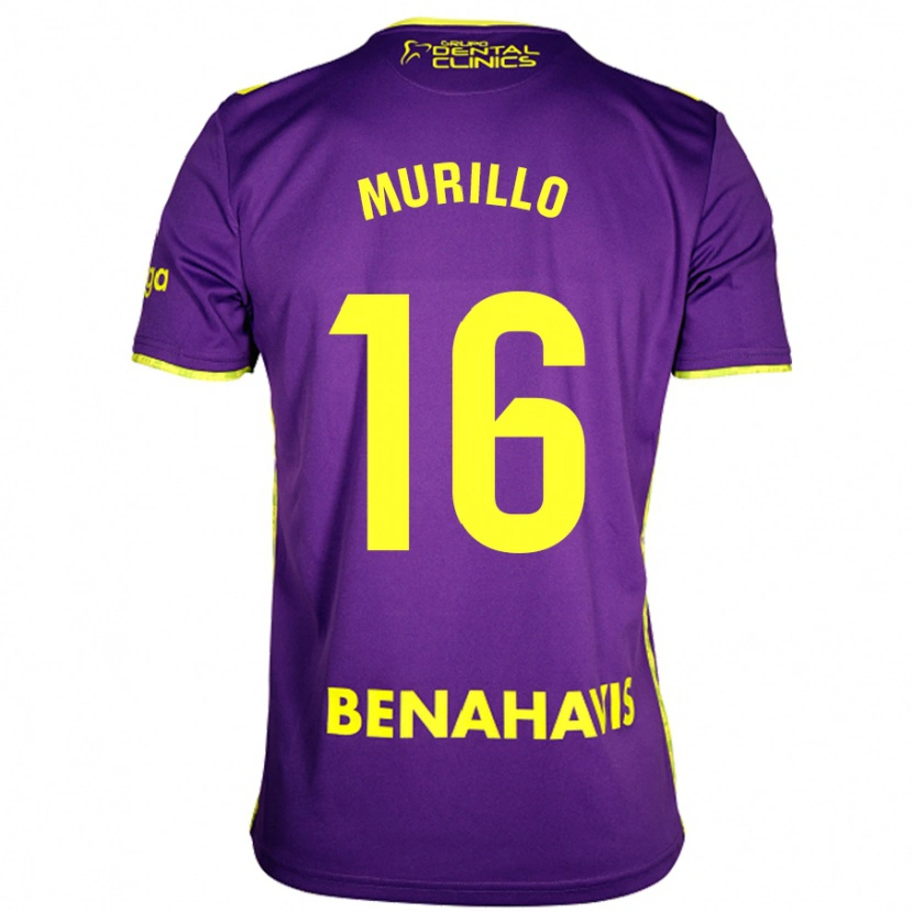 Danxen Mænd Diego Murillo #16 Lilla Gul Udebane Spillertrøjer 2024/25 Trøje T-Shirt