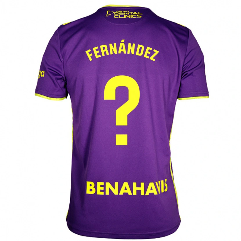 Danxen Mænd José Fernández #0 Lilla Gul Udebane Spillertrøjer 2024/25 Trøje T-Shirt
