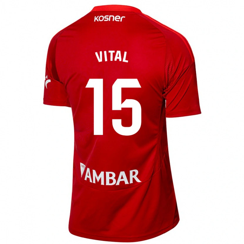 Danxen Mænd Bernardo Vital #15 Hvid Blå Udebane Spillertrøjer 2024/25 Trøje T-Shirt