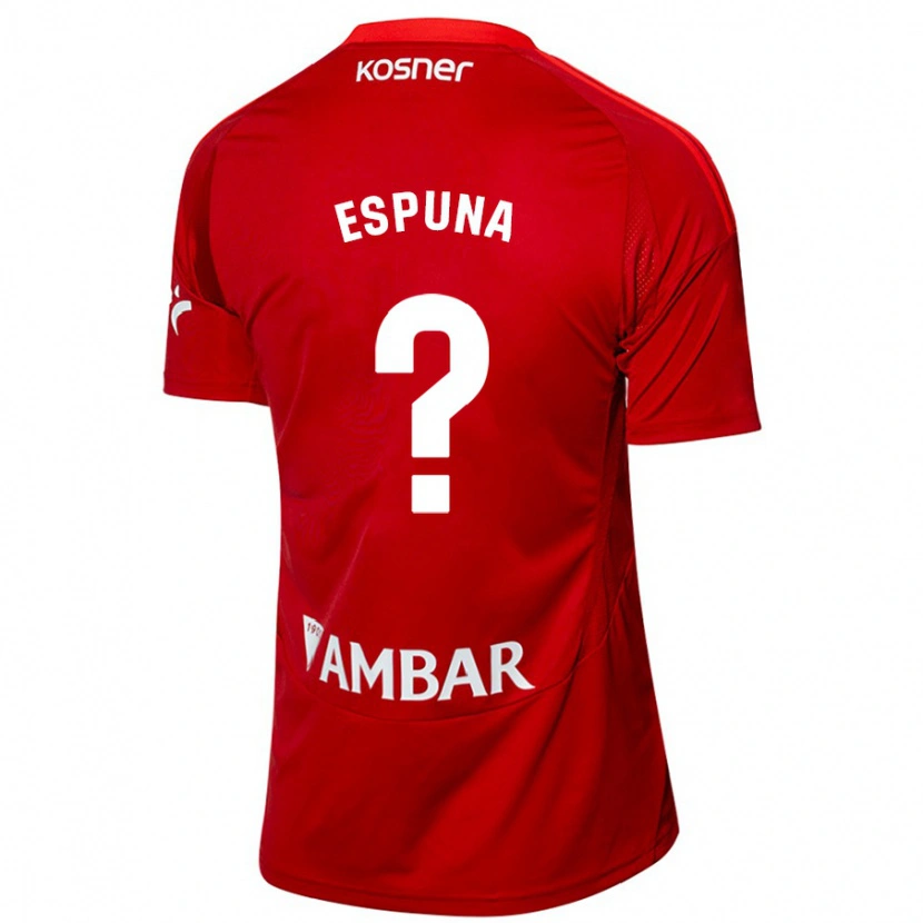 Danxen Mænd Nico Espuña #0 Hvid Blå Udebane Spillertrøjer 2024/25 Trøje T-Shirt