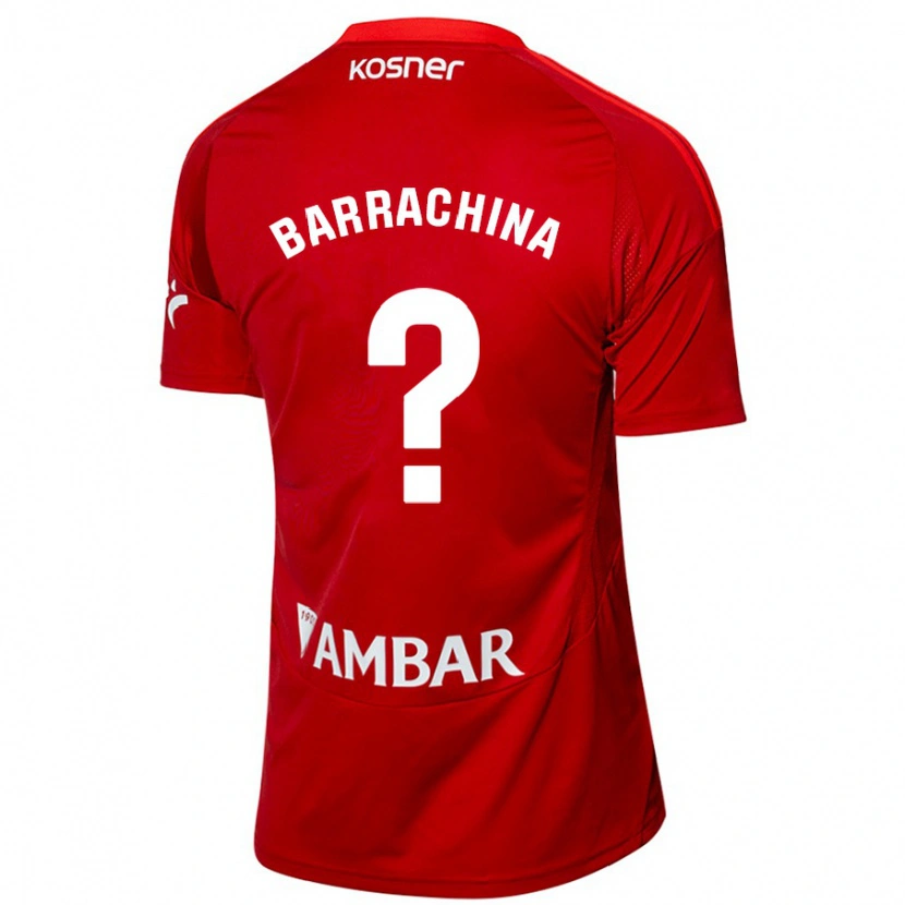 Danxen Mænd Hugo Barrachina #0 Hvid Blå Udebane Spillertrøjer 2024/25 Trøje T-Shirt