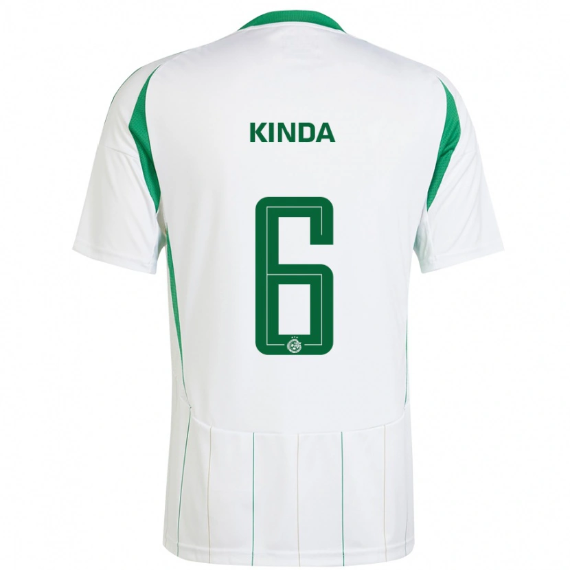 Danxen Mænd Gadi Kinda #6 Hvid Grøn Udebane Spillertrøjer 2024/25 Trøje T-Shirt