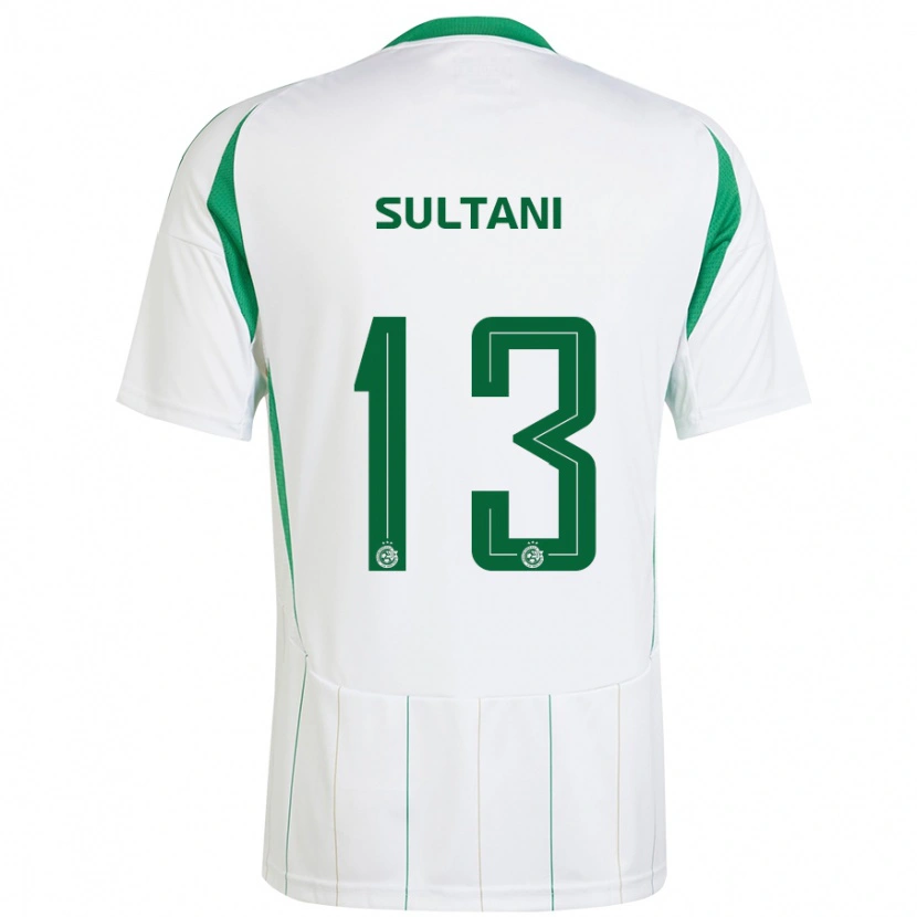 Danxen Mænd Tomás Sultani #13 Hvid Grøn Udebane Spillertrøjer 2024/25 Trøje T-Shirt