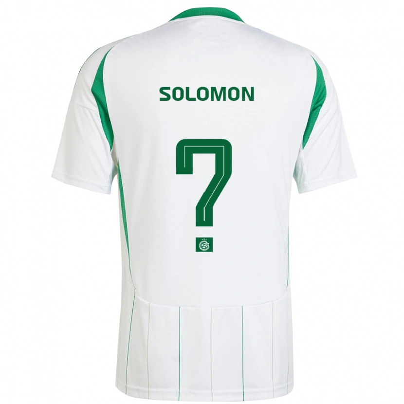 Danxen Mænd Itay Solomon #0 Hvid Grøn Udebane Spillertrøjer 2024/25 Trøje T-Shirt