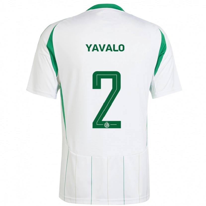 Danxen Mænd Gatachao Yavalo #2 Hvid Grøn Udebane Spillertrøjer 2024/25 Trøje T-Shirt