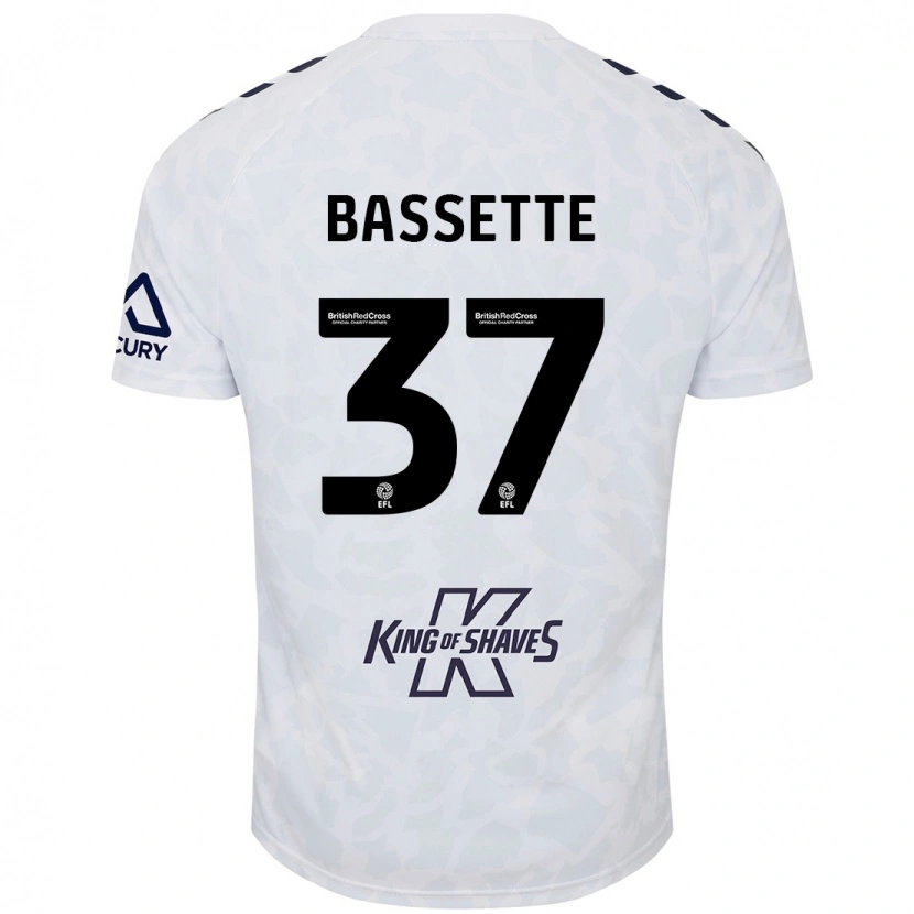Danxen Mænd Norman Bassette #37 Hvid Udebane Spillertrøjer 2024/25 Trøje T-Shirt