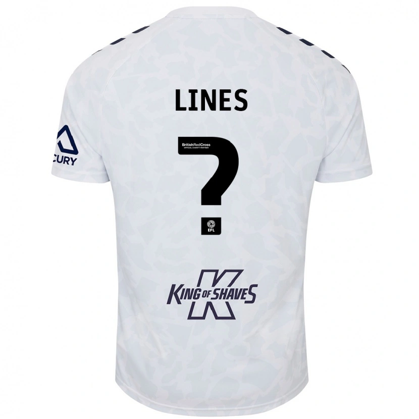 Danxen Mænd Luis Lines #0 Hvid Udebane Spillertrøjer 2024/25 Trøje T-Shirt