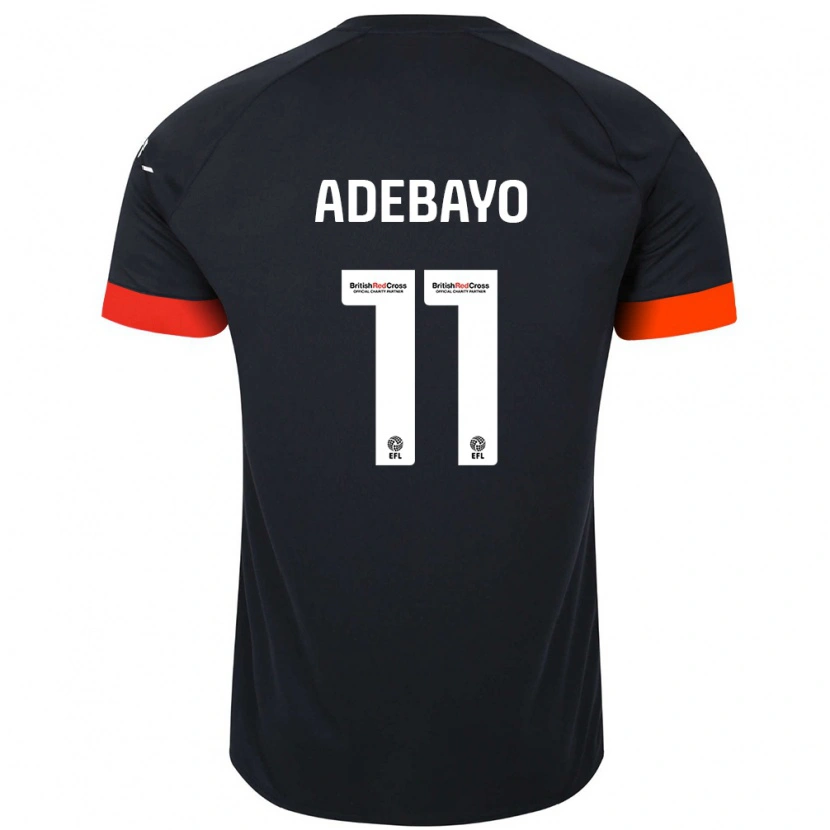 Danxen Mænd Elijah Adebayo #11 Sort Orange Udebane Spillertrøjer 2024/25 Trøje T-Shirt