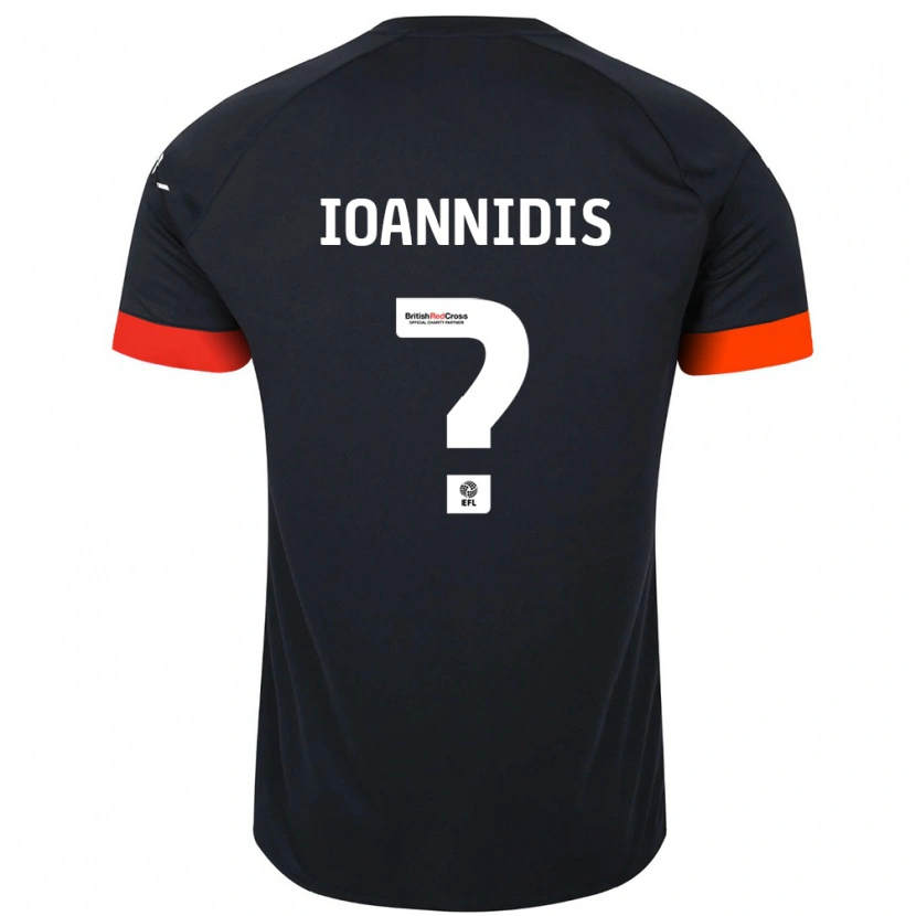Danxen Mænd Zacharias Ioannidis #0 Sort Orange Udebane Spillertrøjer 2024/25 Trøje T-Shirt