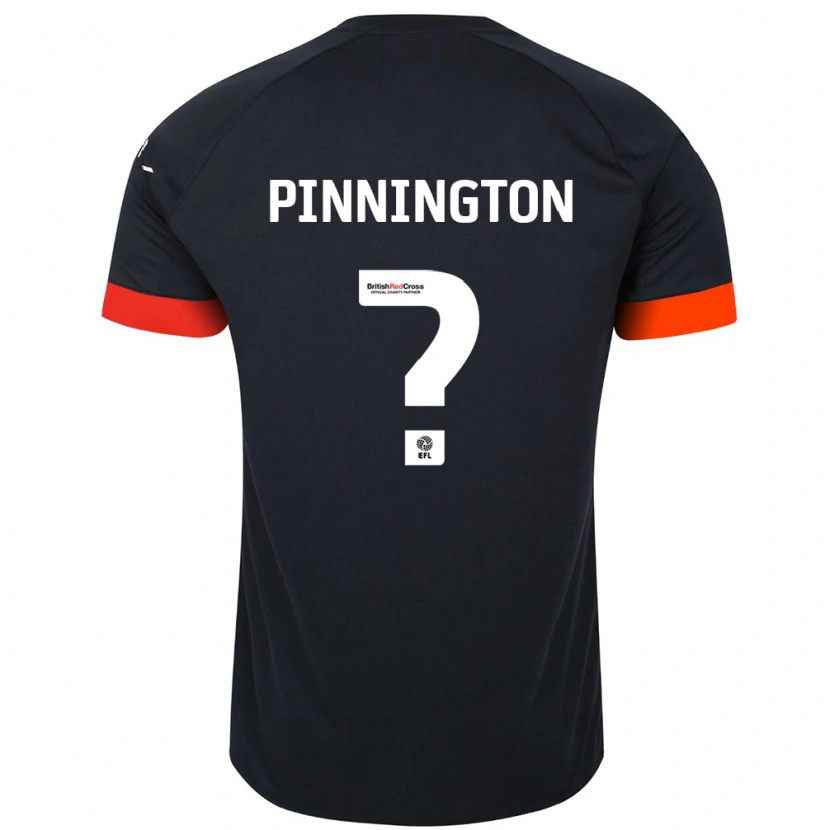 Danxen Mænd Jacob Pinnington #0 Sort Orange Udebane Spillertrøjer 2024/25 Trøje T-Shirt