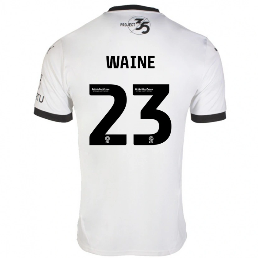 Danxen Mænd Ben Waine #23 Hvid Sort Udebane Spillertrøjer 2024/25 Trøje T-Shirt