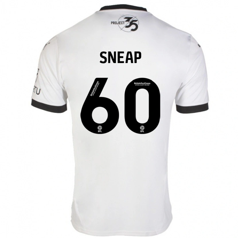Danxen Mænd Harley Sneap #60 Hvid Sort Udebane Spillertrøjer 2024/25 Trøje T-Shirt