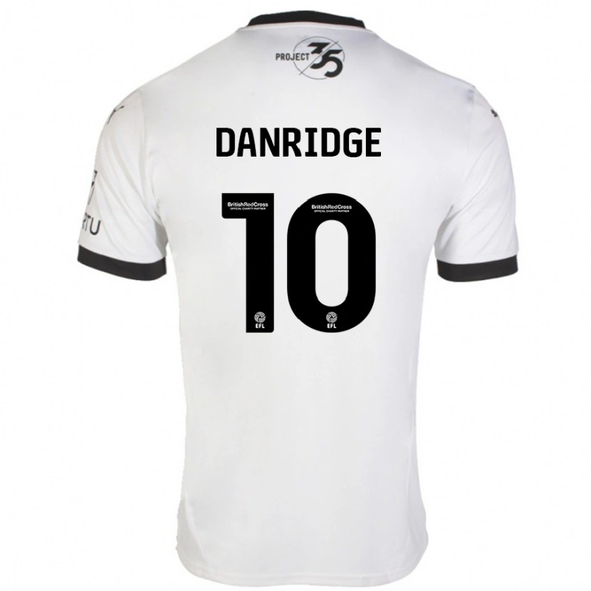 Danxen Mænd Rebecca Danridge #10 Hvid Sort Udebane Spillertrøjer 2024/25 Trøje T-Shirt