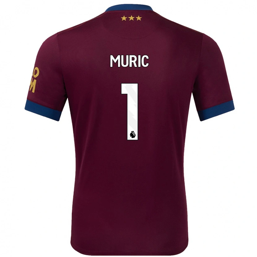 Danxen Mænd Arijanet Muric #1 Brun Udebane Spillertrøjer 2024/25 Trøje T-Shirt