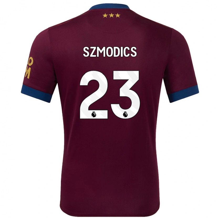 Danxen Mænd Sammie Szmodics #23 Brun Udebane Spillertrøjer 2024/25 Trøje T-Shirt