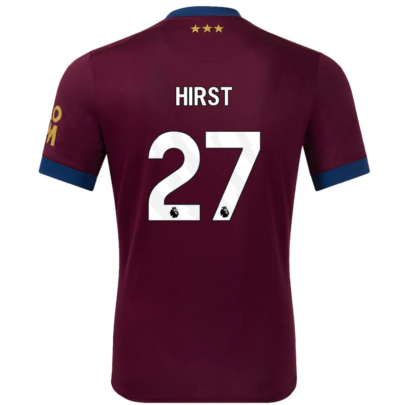 Danxen Mænd George Hirst #27 Brun Udebane Spillertrøjer 2024/25 Trøje T-Shirt