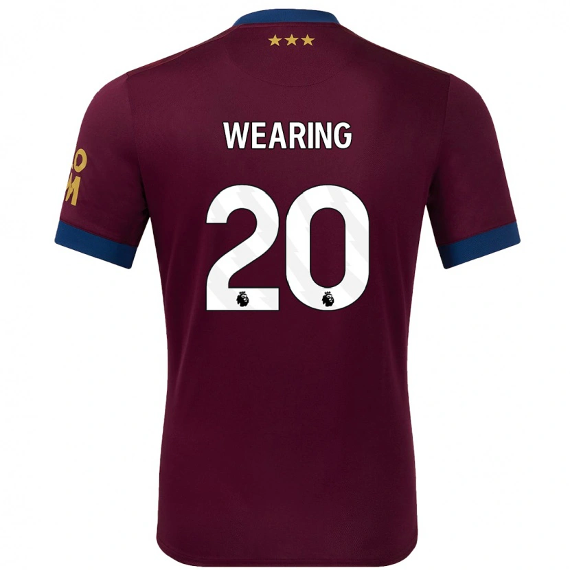 Danxen Mænd Megan Wearing #20 Brun Udebane Spillertrøjer 2024/25 Trøje T-Shirt