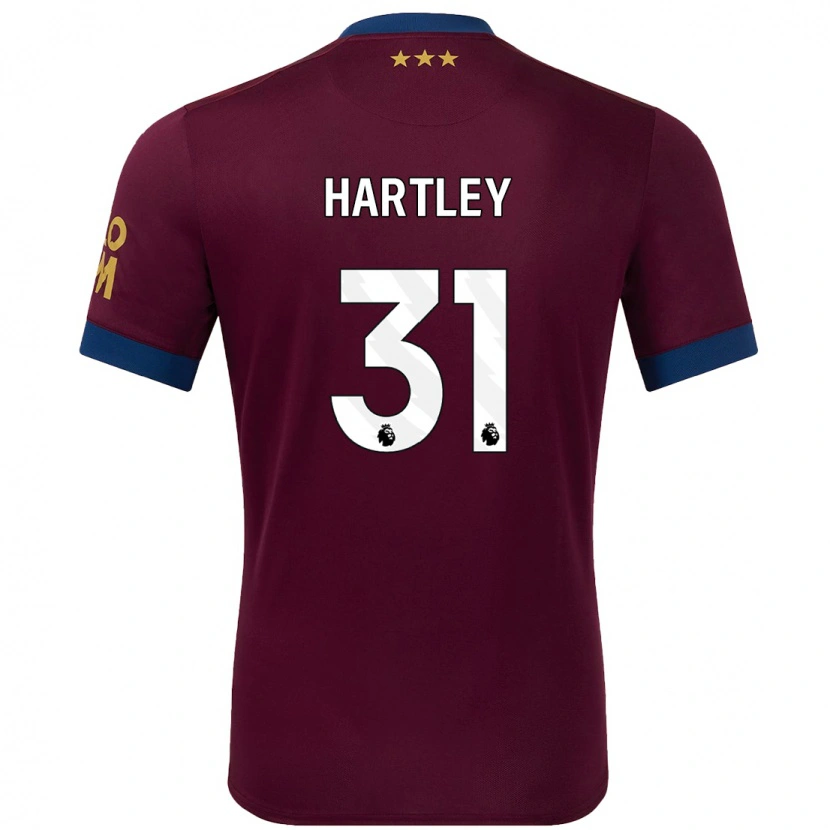 Danxen Mænd Laura Hartley #31 Brun Udebane Spillertrøjer 2024/25 Trøje T-Shirt